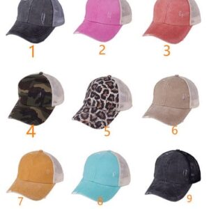 Kids Criss Cross Ponytail Hat – In Stock