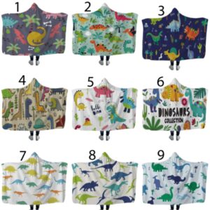 Dinosaur Hooded Blankets