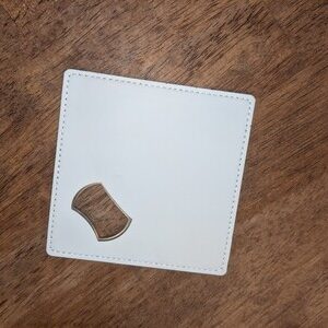 Sublimation Leather Wrapped Bottle Opener Coaster