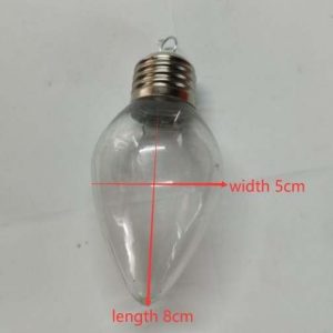Light Bulb Acrylic Ornaments 5 Pack
