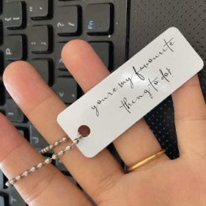 Rectangular Keychain Double-Sided Aluminum