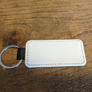 Sublimation PU Leather Single Sided Keychain