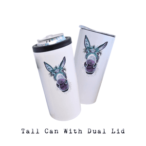 Tall Boy Hard Sided Can Cooler + 16oz Tumbler with Slider Lid
