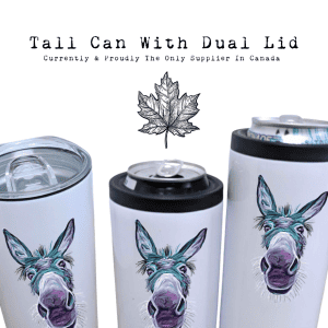Tall Boy Hard Sided Can Cooler + 16oz Tumbler with Slider Lid
